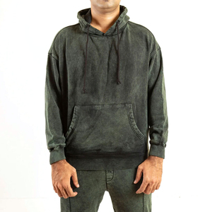 Conjunto Deportivo Informal para Hombre, Sudadera de Algodón con Lavado Ácido, Pantalones Deportivos, Ropa Deportiva para Gimnasio, Atuendo Urbano Masculino - Product Image 2