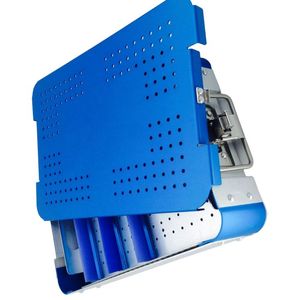 ถาดฆ่าเชื้อแบบสองชั้นสำหรับเครื่องมือผ่าตัด ทำจากสแตนเลสคุณภาพสูง ใช้ซ้ำได้ ได้รับการรับรองมาตรฐาน CE ระดับ Class I - Product Image 4