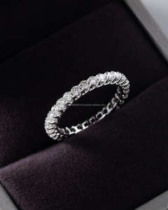 IGI/GIA Lab Grown Vintage 14k or jaune mariage/bague de fiançailles diamant coupe ronde unisexe parfait anniversaire et cadeau de fête - Product Image 1