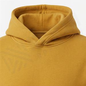 Sudadera con Capucha Personalizada para Hombre, Estilo Casual, Color Liso, Forro Polar Térmico de Invierno, 100% Algodón Negro, Servicio OEM - Product Image 4