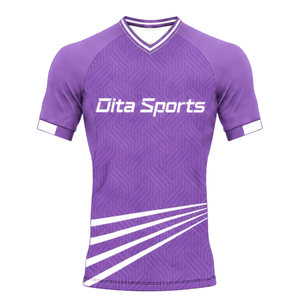 Violet Football Jersey <b>Shorts</b> Set Breathable Athletic Team Uniform Training Wear Performance Sports Clothing - Product Image 3