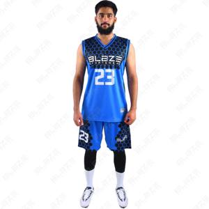 Tenue de basketball personnalisée Blaze Fight Wear, unisexe, adulte, haute qualité, respirante, sans manches, sublimation, grande taille - Product Image 5