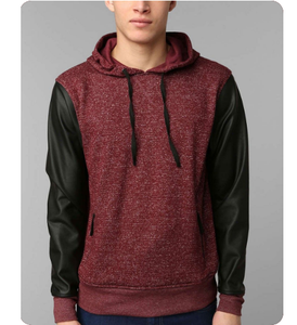 Veste à capuche en cuir pour homme, mode, chaude, hiver, décontractée, manches longues, streetwear, vêtement d'extérieur durable - Product Image 6