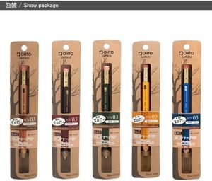 OHTO WN03 Mechanical Pencil 2.0mm | Heavy-Duty Color Lead | Reclaimed Cedar Wood | Black Barrel | Sketching <b>Drawing</b> | Made Japan - Product Image 6