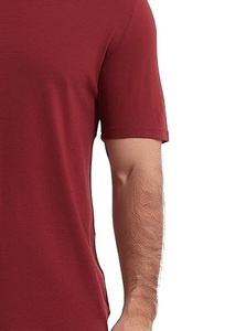 T-shirts à manches courtes pour hommes, coupe classique, couleur personnalisée, 100 % coton, col rond, anti-boulochage et séchage rapide - Product Image 2