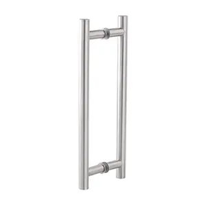 High Quality 63-Inch H-Shape Stainless Steel Polished Door Lever Handle Modern Luxury Entrance Pull for Wooden and Glass Doors