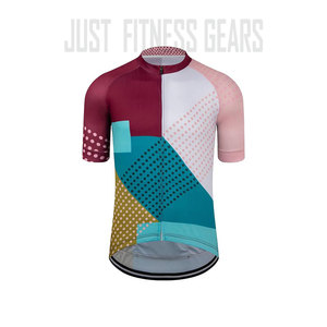 Maillot de cyclisme personnalisé par sublimation, vente en gros directe d'usine, maillot de vélo à séchage rapide, léger, respirant, manches courtes - Product Image 3