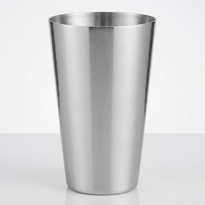Gobelet en acier inoxydable de qualité alimentaire, verre à boire en métal incassable, tasse en acier réutilisable et écologique pour restaurant et maison - Product Image 1