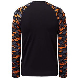 Camiseta de Pesca para Hombre con Protección Solar UPF50 UV, Diseño Sólido con Impresión Frontal, Impermeable, de Secado Rápido, Poliéster, Impresión por Transferencia de Calor - Product Image 3