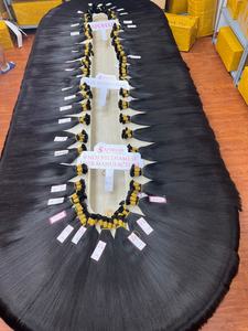 Cutícula de cabello vietnamita crudo 100% alineada doble dibujado fondo grueso cutículas completas Afro/Curl/Wave estilos cabello humano a granel - Product Image 2