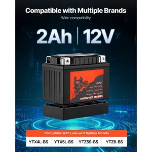12V # # # # Nuovo # # # # Litio # # # # Pre-caricato # # # # 2Ah # # # # Alta Prestazione # # # # Senza manutenzione # # # # Motocicletta # # # # Batteria - Product Image 2