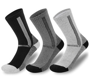 High Performance Outdoor Sports <b>Socks</b> Extra High Non-Restrictive Arch Support Full Cushion Breathable Durable Gray - Product Image 4