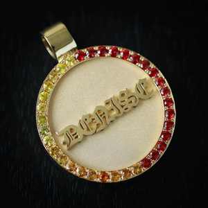 Nouveautés - Pendentifs photo circulaires en argent sterling 925 plaqué rhodium pour moissanite certifiée - Bijoux hip-hop - Product Image 6