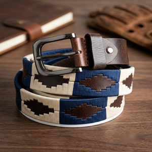 Cinturones de cuero genuino Polo hechos a mano para hombres y mujeres, elegantes cinturones ecuestres, diseño duradero para montar a caballo y uso casual. - Product Image 6