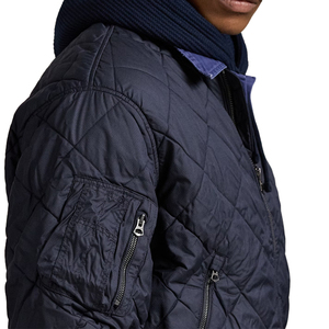 Premium Lightweight Quilted Jacquard Bomber <b>Jacket</b> Men Water Repellent OEM Custom Luxury Wind Resistant Athleisure Streetwear - Product Image 5