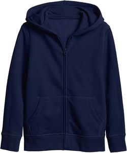 Sudadera con capucha unisex extragrande de algodón 100% con cremallera completa, para uso diario casual en invierno, con bolsillo, hombros caídos, interior cálido y suave. - Product Image 1