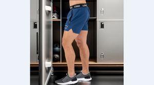 Pantalones Cortos Deportivos para Hombre con Logotipo Personalizado, Cintura Elástica, Dobladillo Dividido Sostenible, 5 Pulgadas de Entrepierna, para Gimnasio y Entrenamiento - Product Image 6