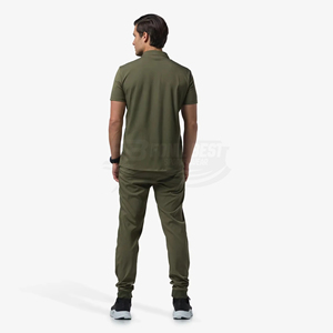 Blusa de Uniforme Médico para Mujer, Color Verde Oliva, con Bolsillo para Estetoscopio, Tejido de Algodón y Poliéster, Personalizable - Product Image 2
