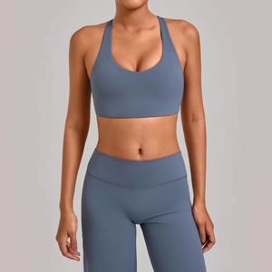 Premium Women’s Seamless Crop <b>Top</b> Sports Bra Yoga Fitness Workout Activewear Tank <b>Top</b> Stretch Gym Training Running Athletic Crop - Product Image 2