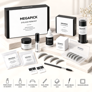 Kit professionnel de permanente et de rehaussement de cils, non toxique, pour usage en salon ou DIY, 2-en-1, haute qualité, OEM ODM - Product Image 1