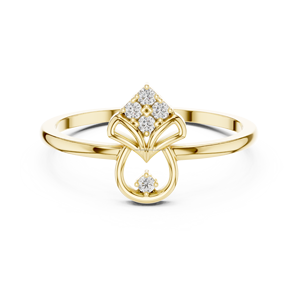 14K Customized Name <b>Initial</b> <b>Ring</b> in Silver or Gold - Product Image 5