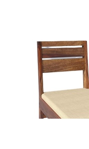 Chaise de cuisine moderne et confortable rembourrée en bois avec un design simple à lattes pour l'atelier du parc scolaire - Product Image 3