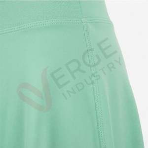 Women's Mint Green <b>Elastic</b> <b>Waist</b> A Line Mini <b>Skirt</b> Casual Solid Knitted Short Skort - Product Image 5