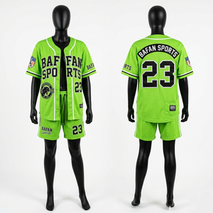 180 GSM Polyester <b>Mesh</b> Baseball Uniform Set Yellow Pinstripe Jersey And Shorts Sublimation Custom Logo <b>Women</b> Baseball Jersey - Product Image 5