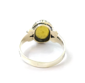 Dainty Yellow Labradorite Oval Cut Gemstone <b>925</b> <b>Silver</b> <b>Ring</b> Unisex Everyday Wear Jewelry & Every Occasional Wear Gifts - Product Image 4