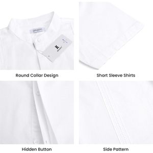 2025 <b>Men's</b> Floral <b>Linen</b> Button-Down <b>Short</b> <b>Sleeve</b> <b>Shirt</b> Casual Summer Beach Tops Spread Collar Single Breasted Closure 6XL - Product Image 5