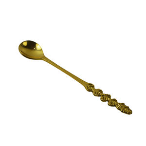 Cuchara de latón puro para uso diario en la cocina y comedor, cuchara de metal hecha a mano con acabado pulido suave al precio más bajo - Product Image 4