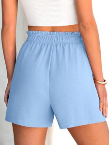 Shorts de sport pour femmes, écologiques, respirants, taille haute, motif floral, séchage rapide, extensibles, pour la course à pied, la remise en forme et l'entraînement - Product Image 6