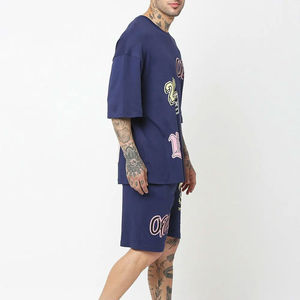 Conjunto de Verano para Hombre, Camiseta de Manga Corta y Pantalones Cortos, Conjunto Deportivo de 2 Piezas, Transpirable - Product Image 3