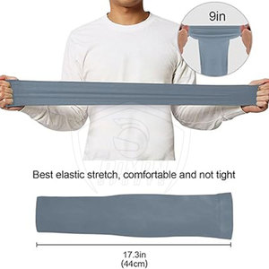 High Quality Best Selling <b>Comfortable</b> Quick Dry Breathable Men's Arm Sleeves 100% Polyester Made in Pakistan - Product Image 5