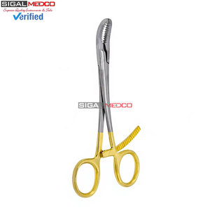Pinzas para Huesos de Calidad Premium, Curvas y Dentadas, de 5.5 Pulgadas, Chapadas en Oro, Instrumento Quirúrgico Ortopédico de Acero Inoxidable Alemán - Product Image 5