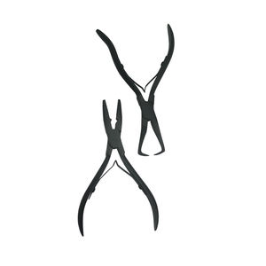 Kit professionnel de pinces pour extensions de cheveux, aiguilles à boucle pour micro-anneaux et outils d'application d'extensions capillaires - Product Image 5