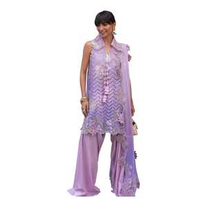 Luxury Lawn Salwar Kameez Indian and Pakistani Clothing Summer Collection Embroidered <b>3</b> Piece Ladies Dress Set Custom Colors - Product Image 1