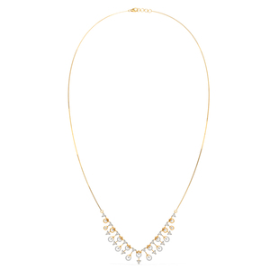 Collar con Colgante de Diamantes y Flecos Decorativos - Product Image 2