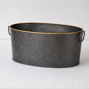 Cubo enfriador de vino de cobre martillado premium con asas de anillo |   Cubo de Hielo para Champán con Revestimiento de Acero Inoxidable para Vino, Cerveza y Bebidas - Product Image 2