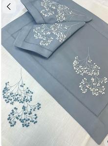 Servilletas de Cóctel Bordadas de Algodón/Lino Vietnamita de Alta Calidad con Diseño Personalizado para Fiestas y Bodas - Product Image 4