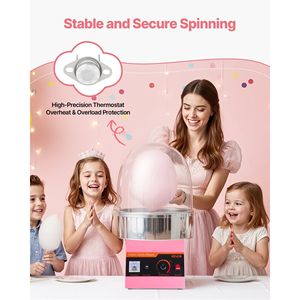 Machine à Barbe à Papa Électrique Commerciale 1000W avec Bol en Acier Inoxydable et Couvercle pour Machine à Barbe à Papa Commerciale 1000W - Product Image 2