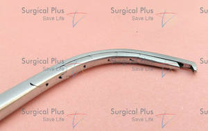 Cuchilla de corte frontal para senos con cadena Shelth, corte invertido de 90 grados hacia atrás, mandíbulas de tamaño estándar mediano 3.5*2mm, longitud de trabajo 13cm - Product Image 2