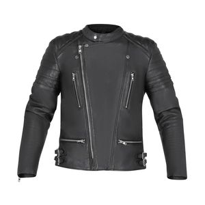 Nouvelle Arrivée Haute Qualité 2026 – Blouson en Cuir Véritable Style Motard à Fermeture Éclair, Meilleure Vente en Gros - Product Image 1