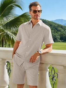 Men Summer <b>Knitted</b> Embroidered 100% Cotton Quick Dry Short Sleeve Custom Logo Joggers Suits <b>Set</b> Shirt and Short <b>Set</b> - Product Image 4