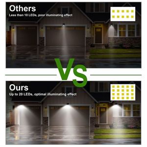 ไฟสวนพลังงานแสงอาทิตย์ LED 20 ดวง พร้อมเซ็นเซอร์ตรวจจับความเคลื่อนไหว PIR กันน้ำ IP65 มุมกว้าง 120 องศา - Product Image 6