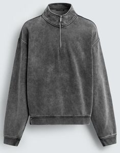 Sudadera Unisex con Cierre de Cremallera, Forro Polar de Poliéster, Color Sólido, Corte Regular, Sudadera Informal de Invierno con Logotipo Frontal con Impresión Digital - Product Image 4