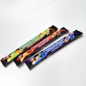 Bonbons gélifiés acidulés halal bicolores de haute qualité en gros, barres gélifiées sandwich en boîte - Product Image 4