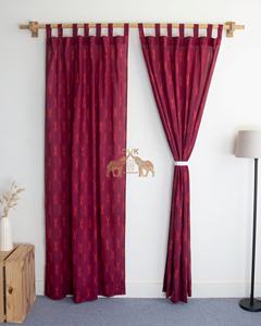 Cortinas Indias 100% Algodón para el Hogar y Hoteles, Diseño Bohemio Estampado a Mano, Transpirables, Premium, Juego de Cortinas Personalizables - Product Image 2