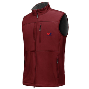 <b>Mens</b> Breathable Vintage Softshell <b>Fleece</b> <b>Vest</b> Sleeveless Zip Waistcoat Windproof Winter Outerwear Custom Logo Travel Casual - Product Image 2