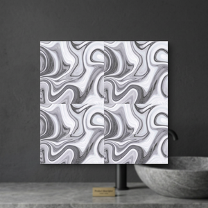 Carreaux de sol en porcelaine polie émaillée numérique bleu luxueux 400mm x 400mm pour salle de bain et centre commercial 40x40cm - Product Image 3